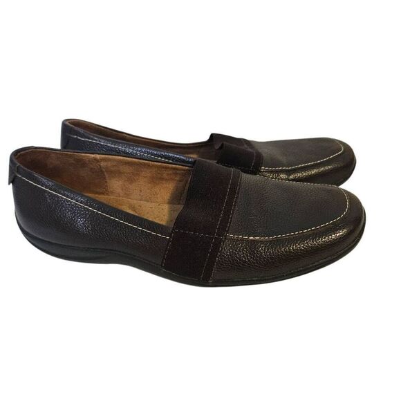 Naturalizer womens loafers, brown leather. Size 8. - Picture 1 of 5